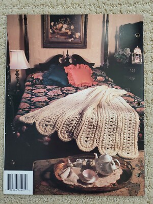 Annie’s Crochet Quilt Afghan Club Pattern/Leaflet Loop n Lace Wedding  Rings