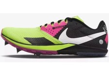 Men  s Size 11.5 Nike Rival XC 6 Cross Country Spikes Volt/Black/Pink DX7999-700