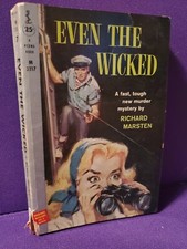 EVEN THE WICKED Murder Mystery ▪ Richard Marsten/Ed McBain ~ Vtg Perma Book 1958