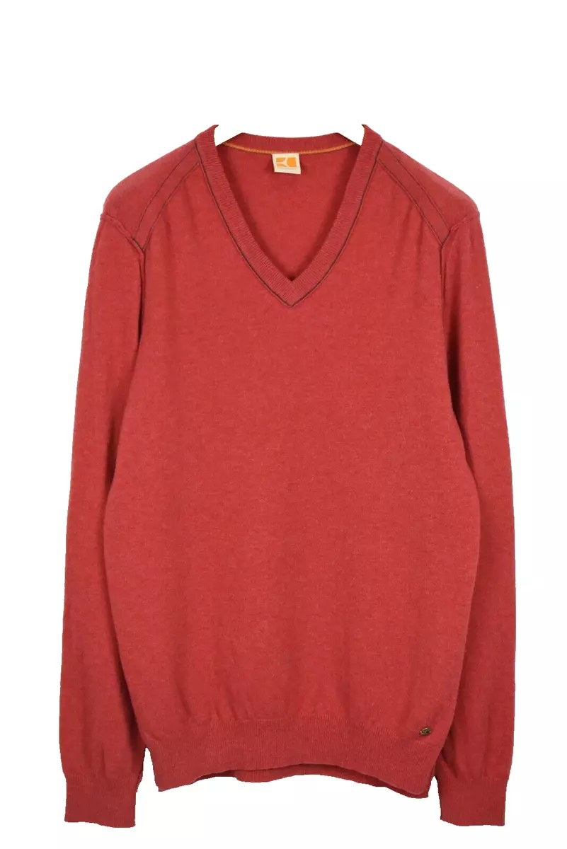 Orange hugo boss clearance jumper