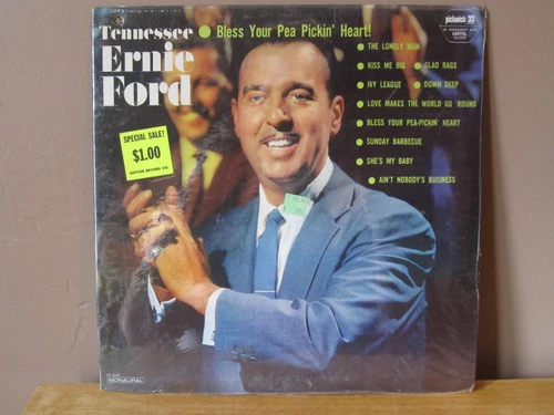 Vintage Vinyl~Tennessee Ernie Ford/Bless Your Pea Pickin' Heart 12" LP~NEW!