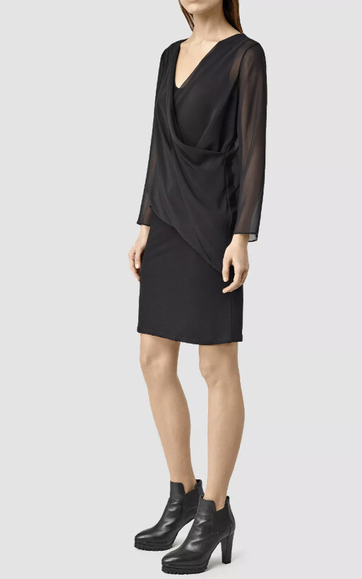 all saints dress black AllSaints Fleur Dress