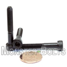 M5 Socket Head Cap Screws, 12.9 Alloy Steel w/ Black Oxide DIN 912, Coarse 0.80