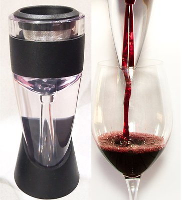 Double Hinged Corkscrew Red Wine Opener Air Aerator Magic Decanter Pourer Filter