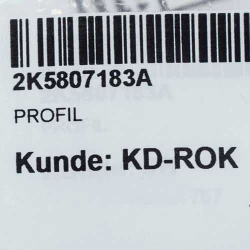 NEW VOLKSWAGEN CADDY MK4 BUMPER GUIDE 2K5807183A 2017 ORIGINAL - Picture 8 of 9
