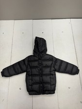 Shein Black Fleece Lined Full Zip Puffer Coat Kids Size XXL