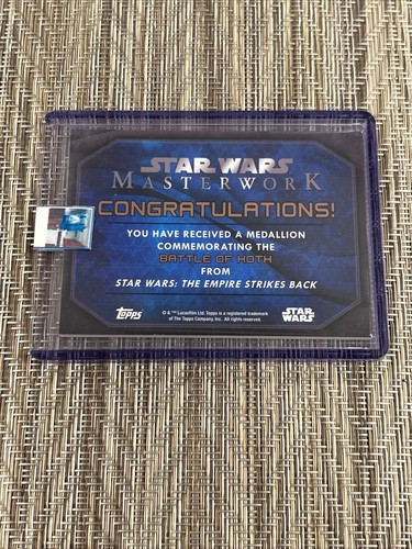2016 TOPPS STAR WARS MASTERWORK LUKE SKYWALKER SILVER MEDALLION #49/99 - Picture 4 of 4