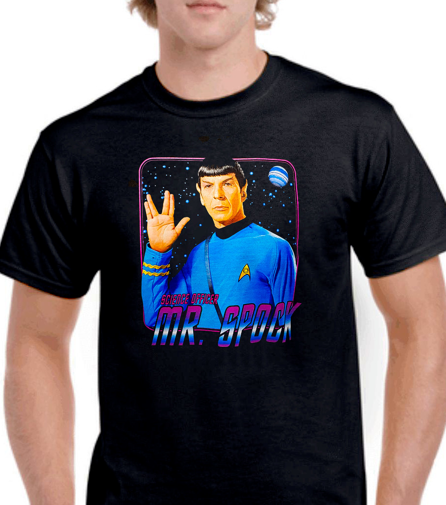 Star Trek - TOS - First Officer Mr. Spock - 100% Cotton T-Shirt - Kirk/Spock