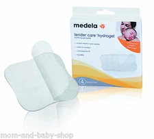 MEDELA BREAST FEEDING TENDER CARE HYDROGEL PADS SORE CRACKED NIPPLE x4 #87123