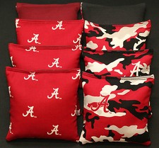 University of ALABAMA CRIMSON TIDE 8 CORNHOLE BEAN BAGS ACA Regulation Tailgate