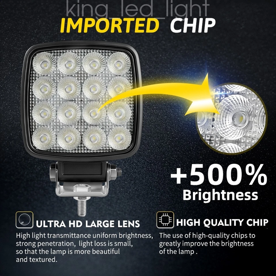 Arbeitsscheinwerfer 12V 24V 75 W LED 5.700 K 7500 lm HELLA universell einsetzbar - Bild 4 von 4