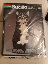 Bucilla Plastic Canvas CAT  MOUSE Doorstop Halloween Kit 5942 SEALED Vtg