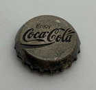 Vintage Enjoy Coca Cola Coke Bottle Cap Top Pewter Lapel Pin (P83)