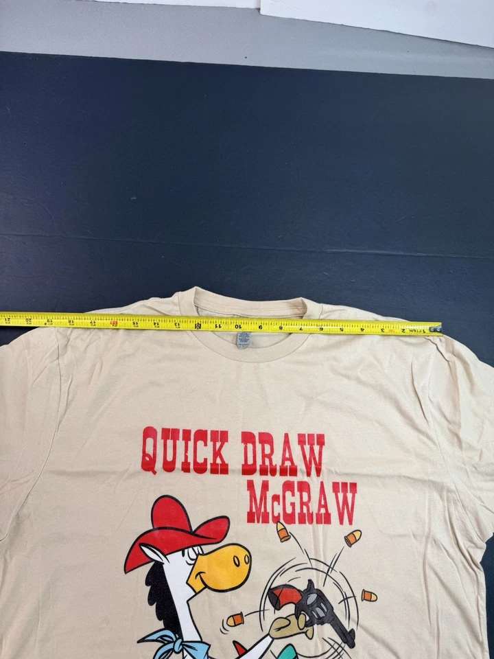 Camiseta Quick Draw McGraw Talla Grande Baba Looey Estampado Gráfico Dibujos Animados NUEVA Foto 4 de 4
