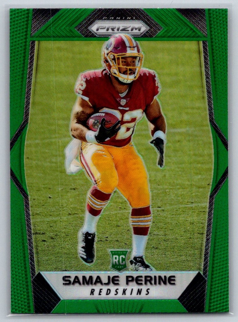 2017 Panini Prizm #255 Samaje Perine Prizm Green