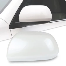 LEFT Driver Side White Rearview Mirror Cover Cap For Toyota Highlander 2008-2013