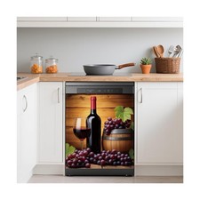 Grape Wine Glass Dishwasher Covers for The Front Magnetic,Farmhouse... Fast Ship