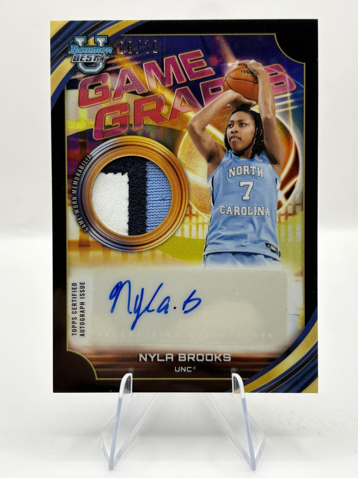 2026 Bowman U Best Nyla Brooks Game Graphs 🔥/10🔥#GG-NR UNC