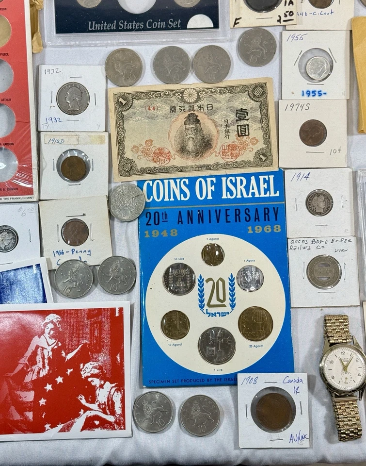 *Estate of Eric Shawn* Junk Drawer Lot Silver Coins Jewelry Random Stuff NR - Image 4 of 4