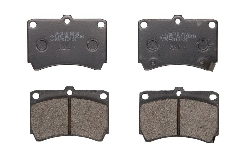 Plaquettes de frein à disque BRECK silencieuses pour MX-3 1.8 avec couche anti-vibration