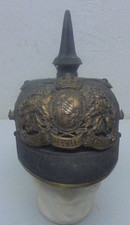 1wk Pickelhaube Bayern Dachbodenfund   Ungereinigter Fundzustand Kaiserreich 1ww