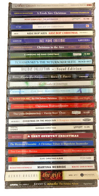 CHRISTMAS ROCK/JAZZ/FOLK /BLUES/POP-25 CD Lot Bulk  ALL VG+ OR BETTER -LOT #1