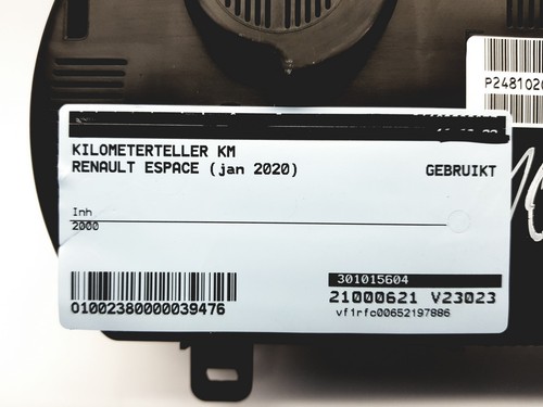 Velocímetro/Instrumentos Y Relojes Renault Espace V 248102060R 54026 - Imagen 5 de 7