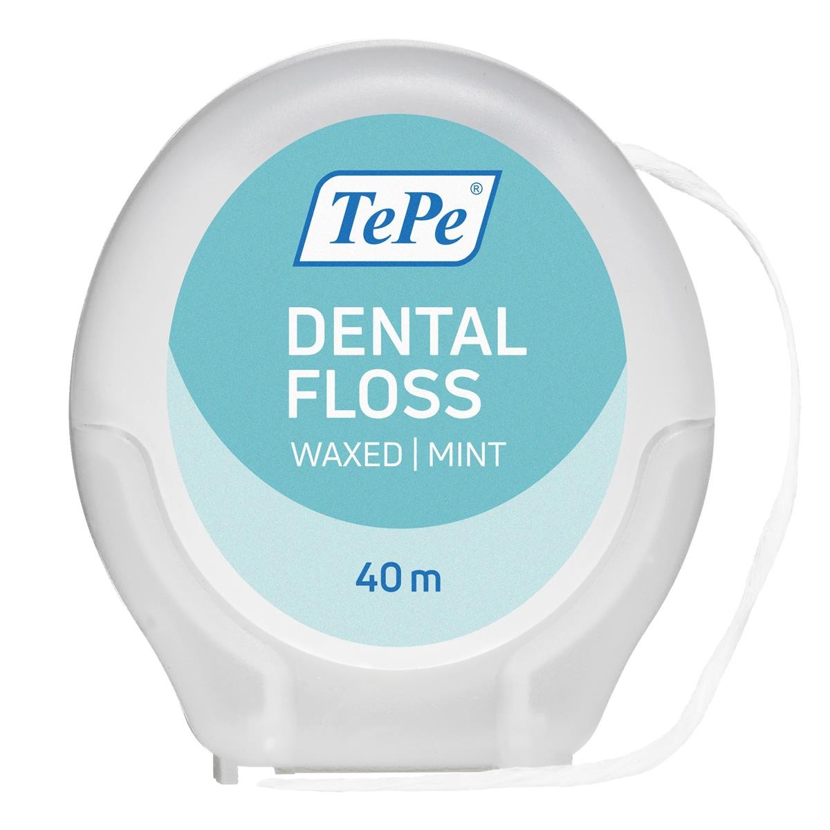 TePe Dental Floss Zahnseide - 40 m gewachste Zahnseide Zahnzwischenräume reinige