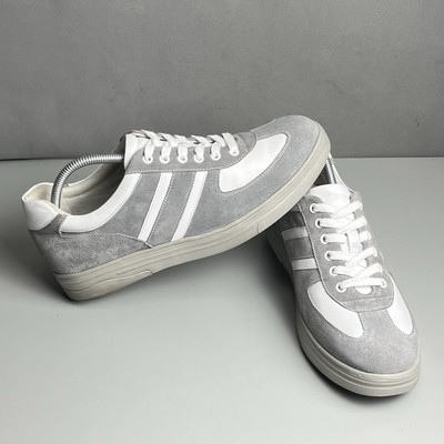 Gravity Defyer Liam Gray White Stripe Mens Comfort Sneakers Sz 10