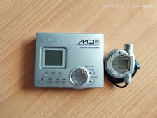 Aiwa portable mini disc player AM F7 silver - working