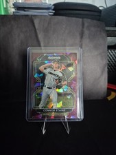 2022 Panini Prizm Draft Connor Staine #PDP146 Burgundy Cracked Ice Prizm /23