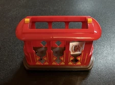 Mr. Rogers Daniel Tiger's Neighborhood Red Trolley Fred Rogers Pull back Toy