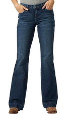 Wrangler Retro Mae Mid-Rise Denim Blue Jeans Women, Sophia Size 19-34
