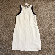 Banana Republic Sleeveless Women’s Shift Dress Black White Size 10 NWT