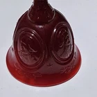 Fenton Red Slag Glass Eagle Bell – Bicentennial 1776-1976 – 6.5" Patriotic Bell