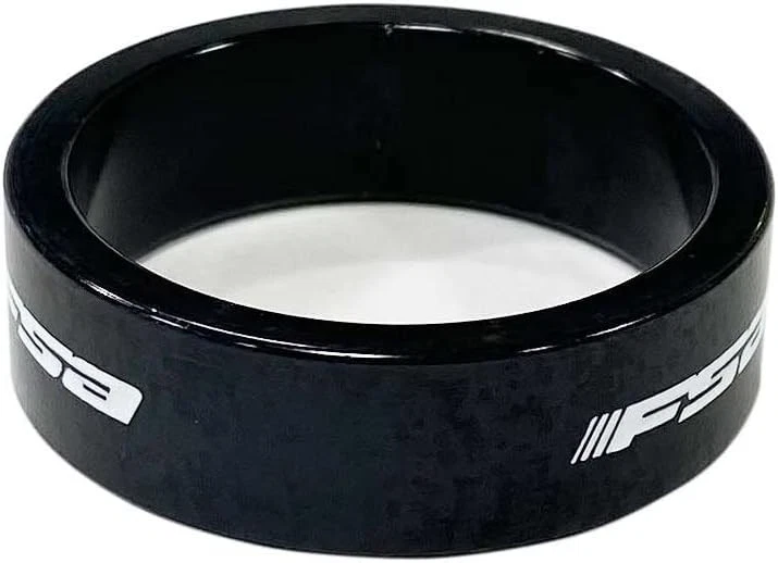 Espaciador de auriculares de aleación FSA - negro, 1,1/8 pulgadas/10 mm Foto 3 de 3