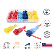 Self-Stripping Quick Splice Connector Kit - 120 Pcs of Fully Insulated Terminals
