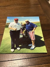 John Daly with Donald Trump Autographed 8x10 Signed Photo w/COA + Matching Holo