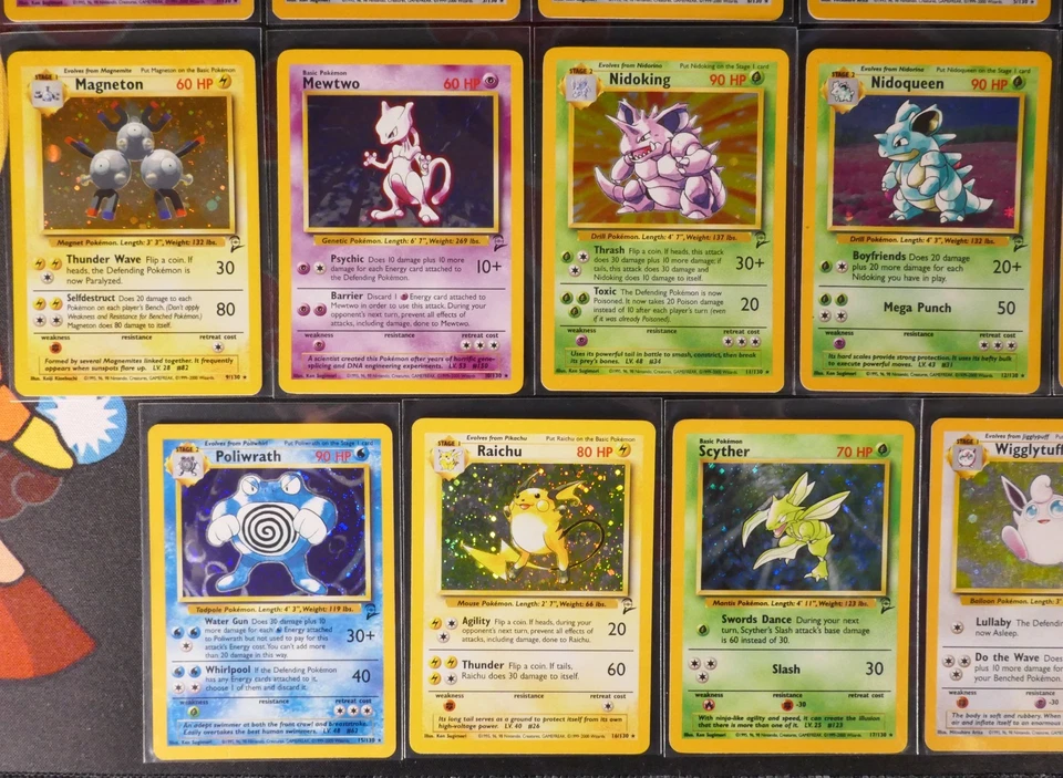 MP/HP (BASE-2/II) NEAR-COMPLETE Pokemon 17/20 HOLO-RARE Card Set 130 WOTC#2 - Image 4 of 4