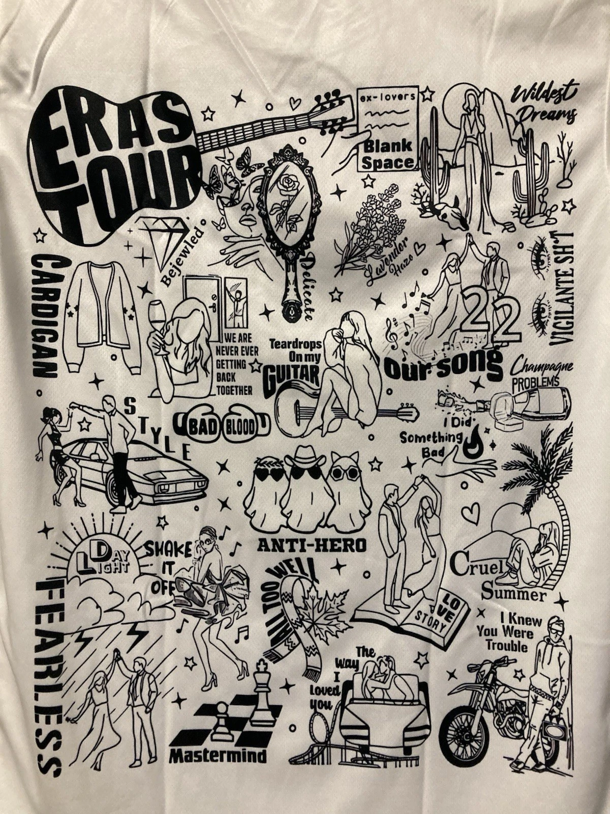 Swift Era's Tour Multi Color Tee Shirt