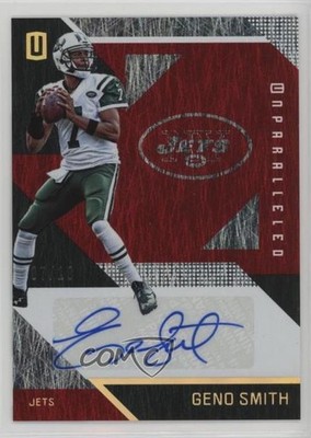 2016 Panini Unparalleled Red Auto 7/10 Geno Smith #8 Auto 0e5c