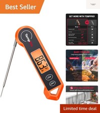 Precision Digital Kitchen Thermometer - Waterproof, Fast Read, Easy Clean Design