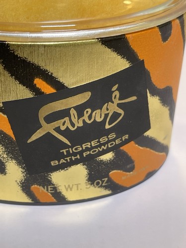 Faberge TIGRESS Bath Set 5 oz Dusting Powder & 1 oz Cologne Vintage NEW - Picture 5 of 13