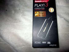 Creative Media Sound Blaster Play 3 USB Audio Interface Up to 24bit/96kHz New