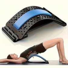 Adjustable Back Stretcher   4-Level Lumbar Support For Pain Relief  Posture