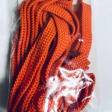 NEW Flat Replacement Shoes Laces Shoelaces 50" Braided Mandarin Orange