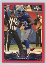 2013 Topps Chrome BCA Pink Refractor 300/399 Victor Cruz #26 2u3