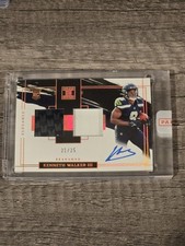 2022 Impeccable Kenneth Walker III RC Rookie Relic Patch AUTO /25 - Seahawks