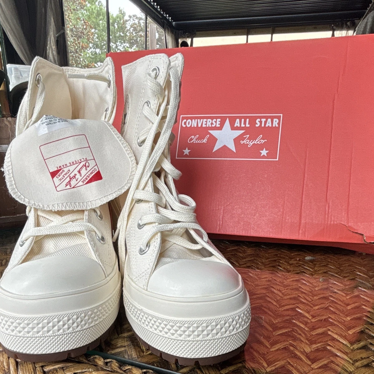 Canvas High Heel Sneakers In Women's Heels for sale | eBay