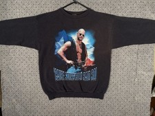 Vintage WWF Stone Cold Steve Austin Crew Neck Sweatshirt Black Large/XL 90s RARE